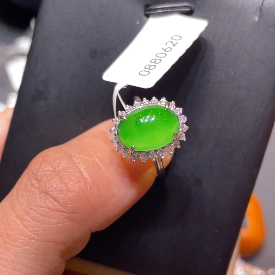 翡翠银S925镶嵌颈饰