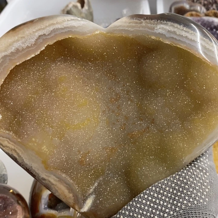 未镶嵌紫晶珠宝半成品