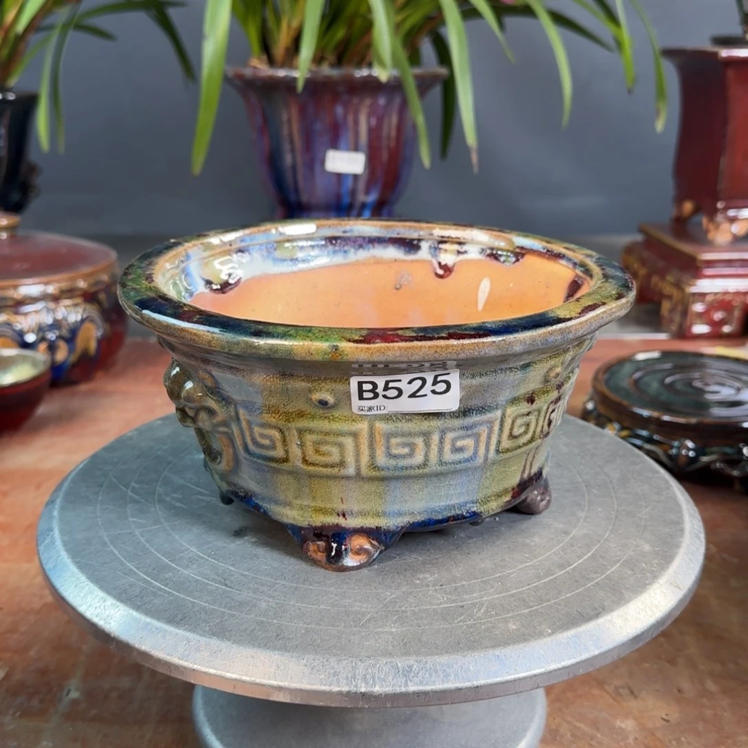 段泥花盆无*黄525