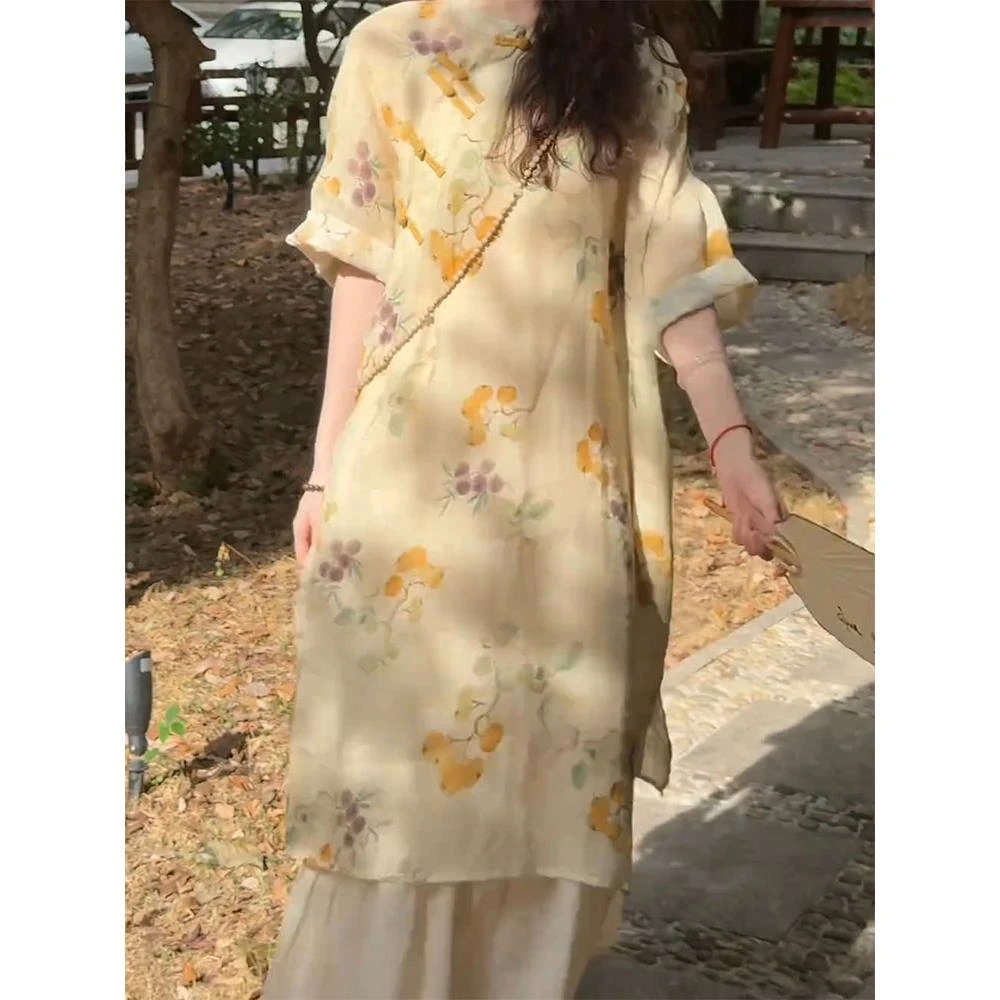 新中式女装国风气质高级感连衣裙女2025夏季新款今年流行爆款裙子