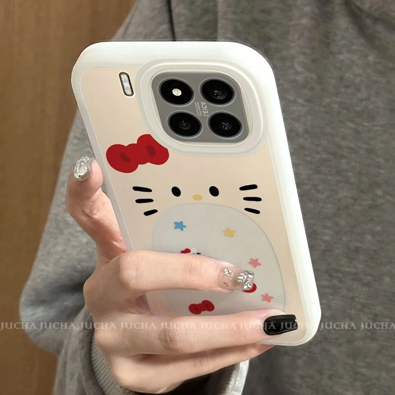 趣味大嘴凯蒂猫适用苹果16手机壳防摔红米k80硅胶华为mate70新款