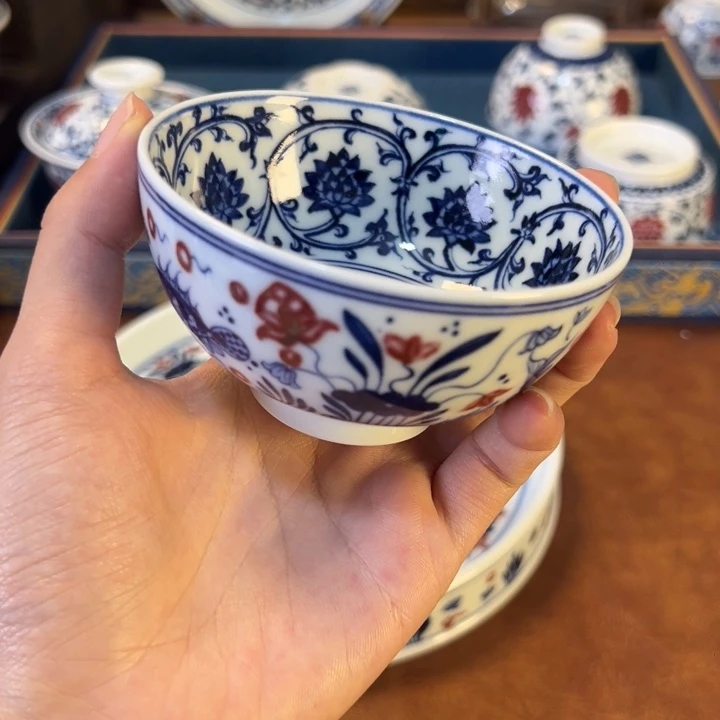 摆件景德镇陶瓷茶器百宝箱