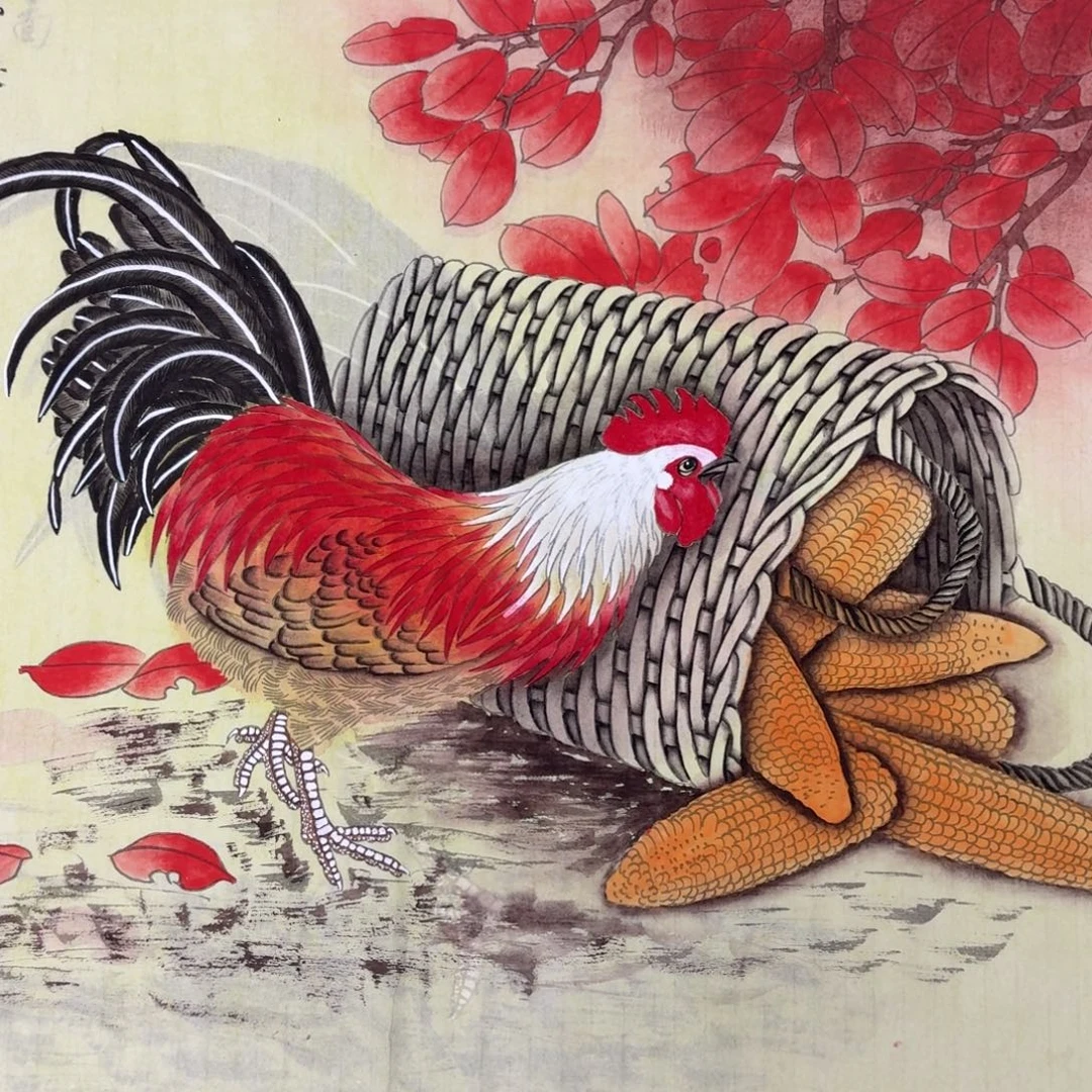 傑***国画68×68工笔画画画画