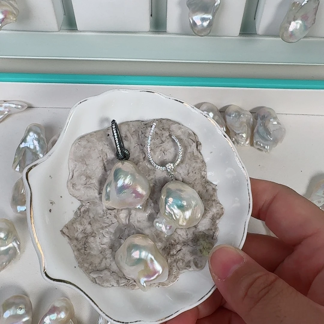 丝***丝颈饰银S925镶嵌淡水珍珠
