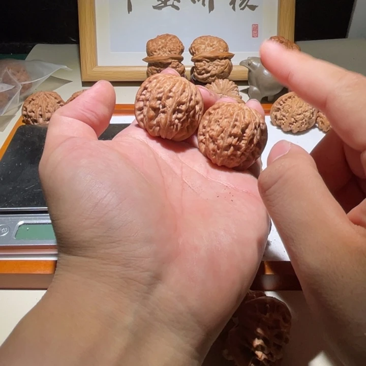 文玩核桃把件36全品磨盘