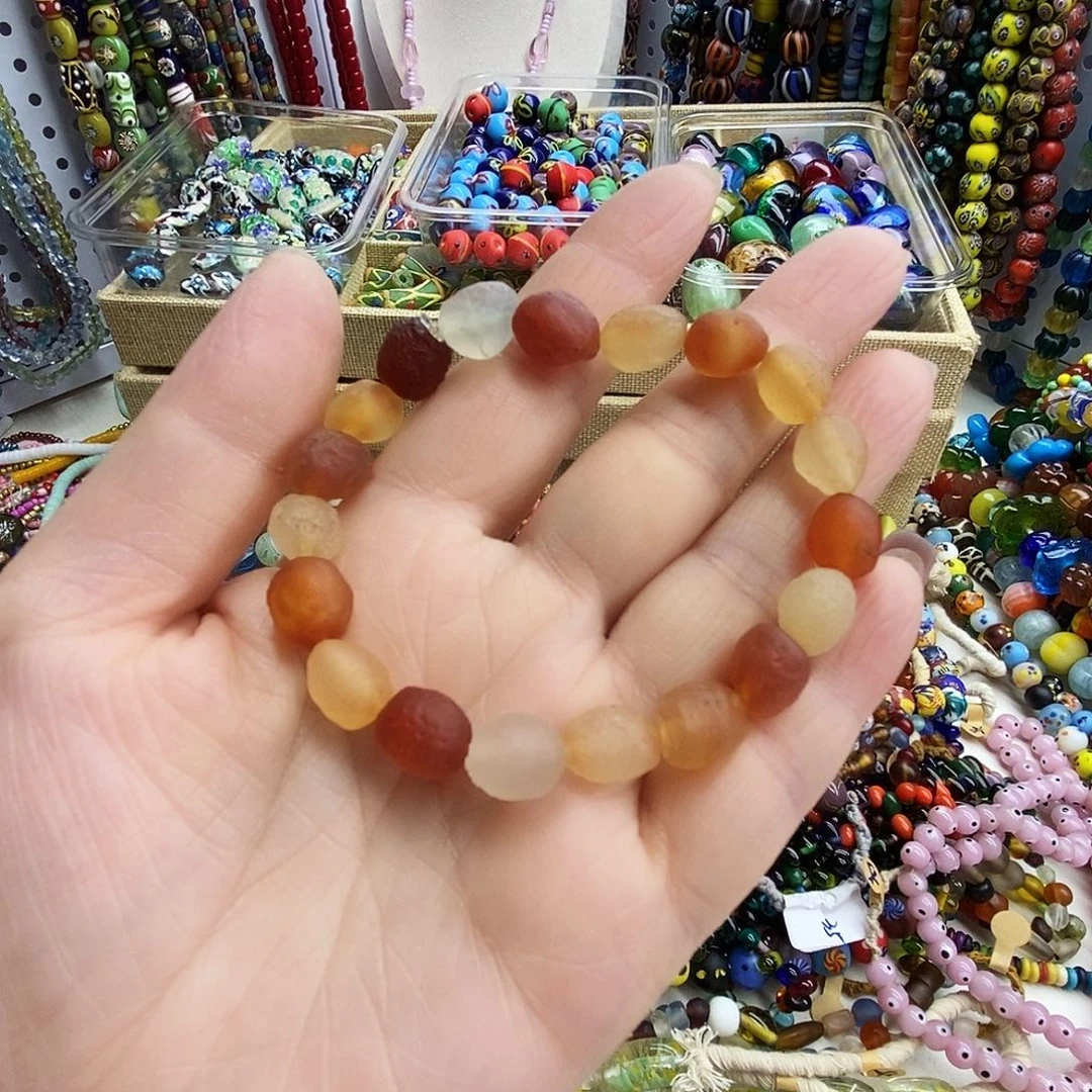 颈饰琉璃孤品手链，038