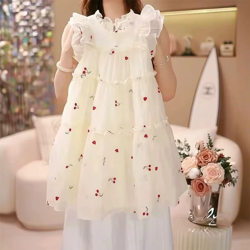 【现货】女童连衣裙夏季2025新款花边公主裙女孩薄款裙子CSC2189