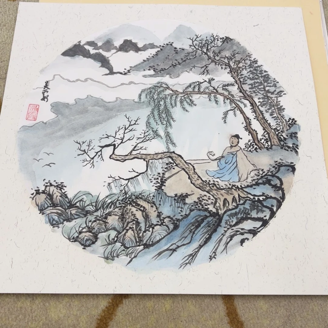 国画38-38卡纸作品艺