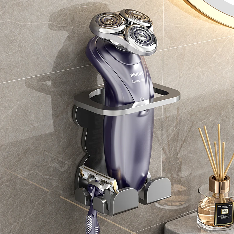 电动剃须刀置物架挂架支架免打孔壁挂式浴室刮胡刀收纳架子底座