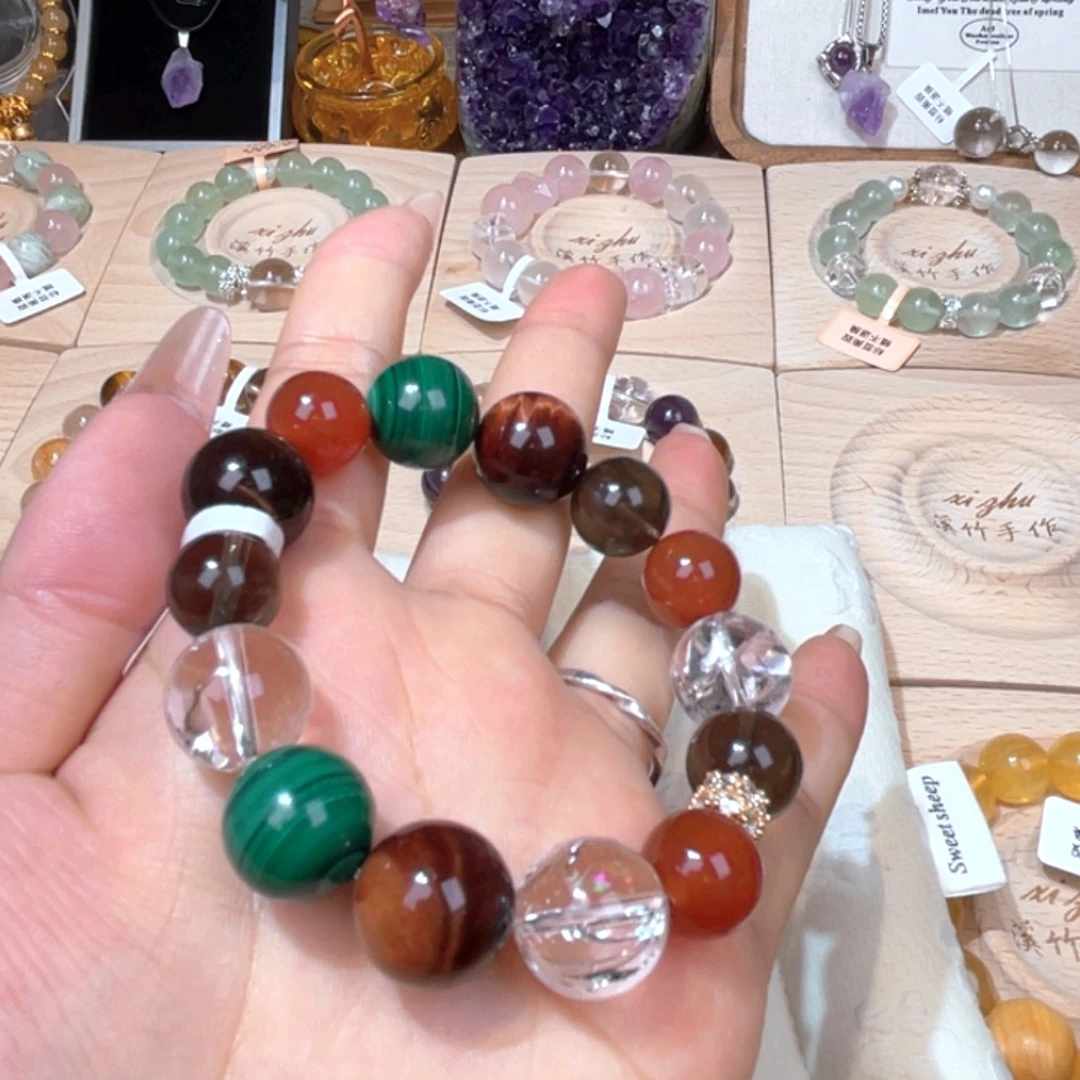 水晶手链未镶嵌天然水晶