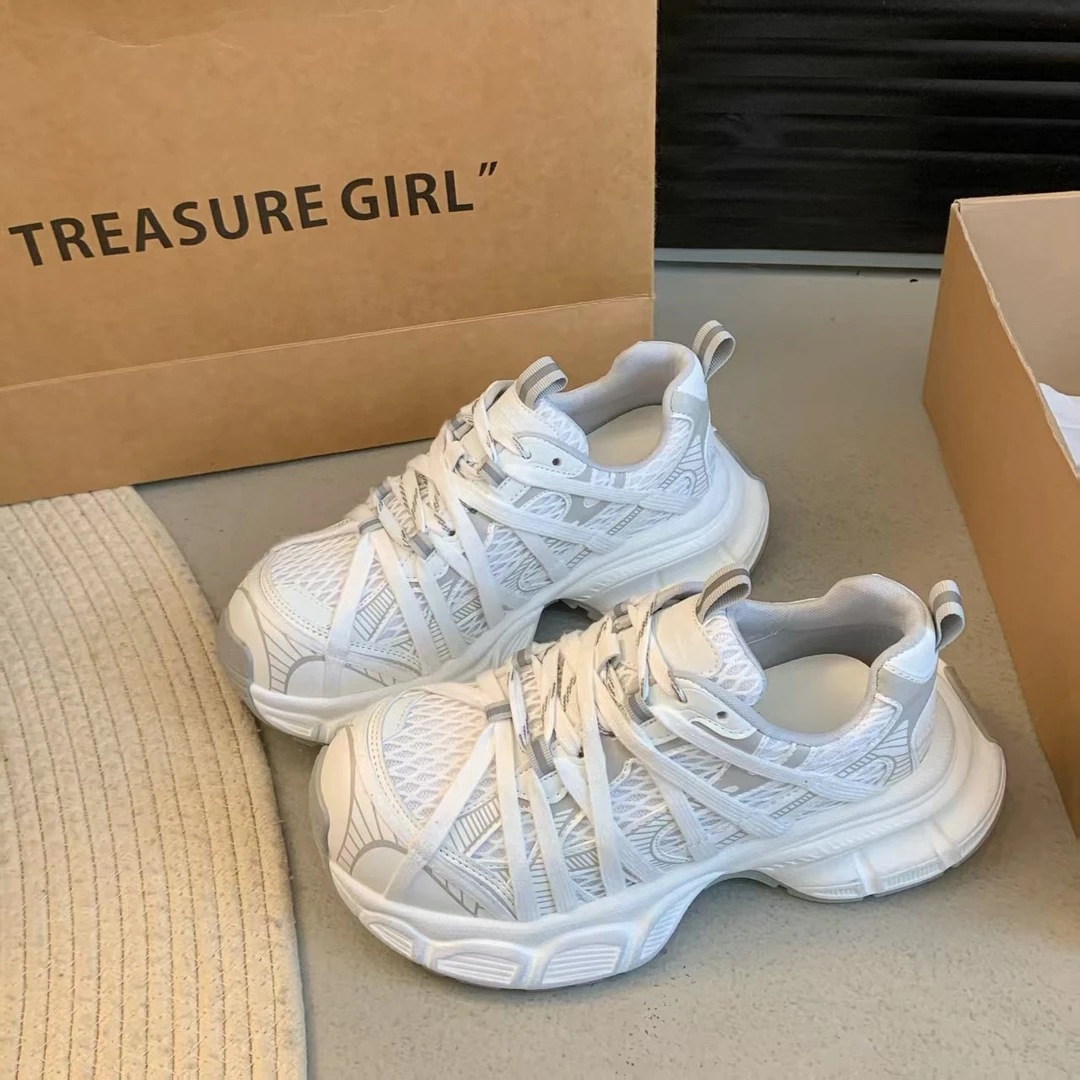 222-1/D透气防磨细带组合圆头时尚休闲鞋ins鞋百搭老爹鞋