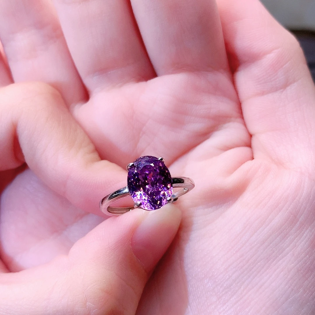 银S925镶嵌珠宝奇石碧玺