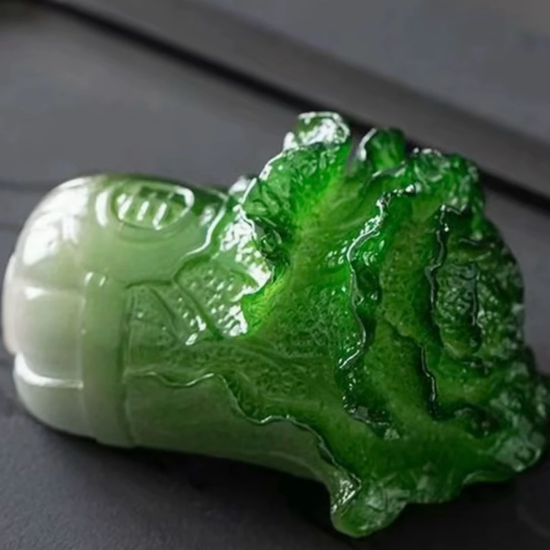变色白菜树脂茶宠手工制作适合茶道的可爱茶器摆件