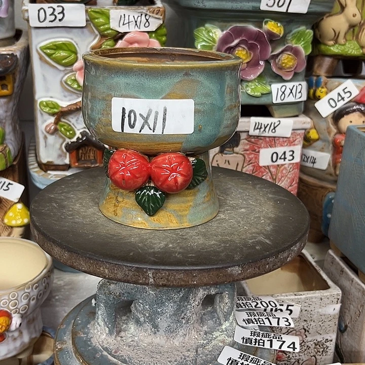 粗陶材质多肉花盆