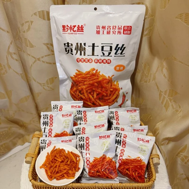 黔忆丝贵州土豆丝甜辣200g袋装洋芋解馋小吃麻辣美味宅家零食