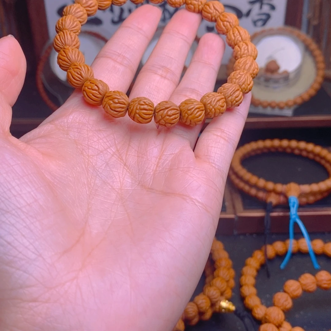 桃核手串龙文桃核10