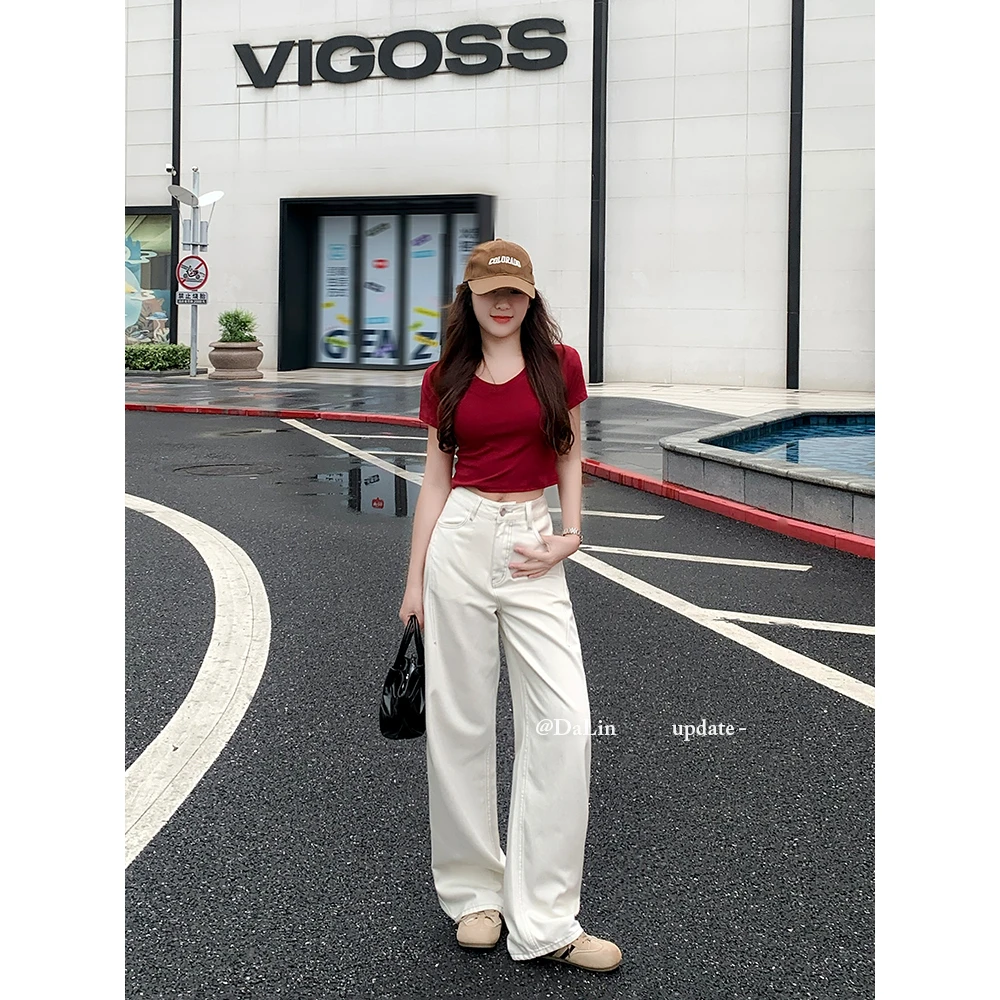 DUOXINIU/多喜牛/DaLin秋季新款牛仔裤女窄版弯刀裤显瘦双11好物