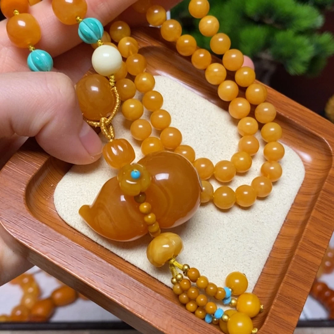 【闪购商品】蜜蜡颈饰未镶嵌项链