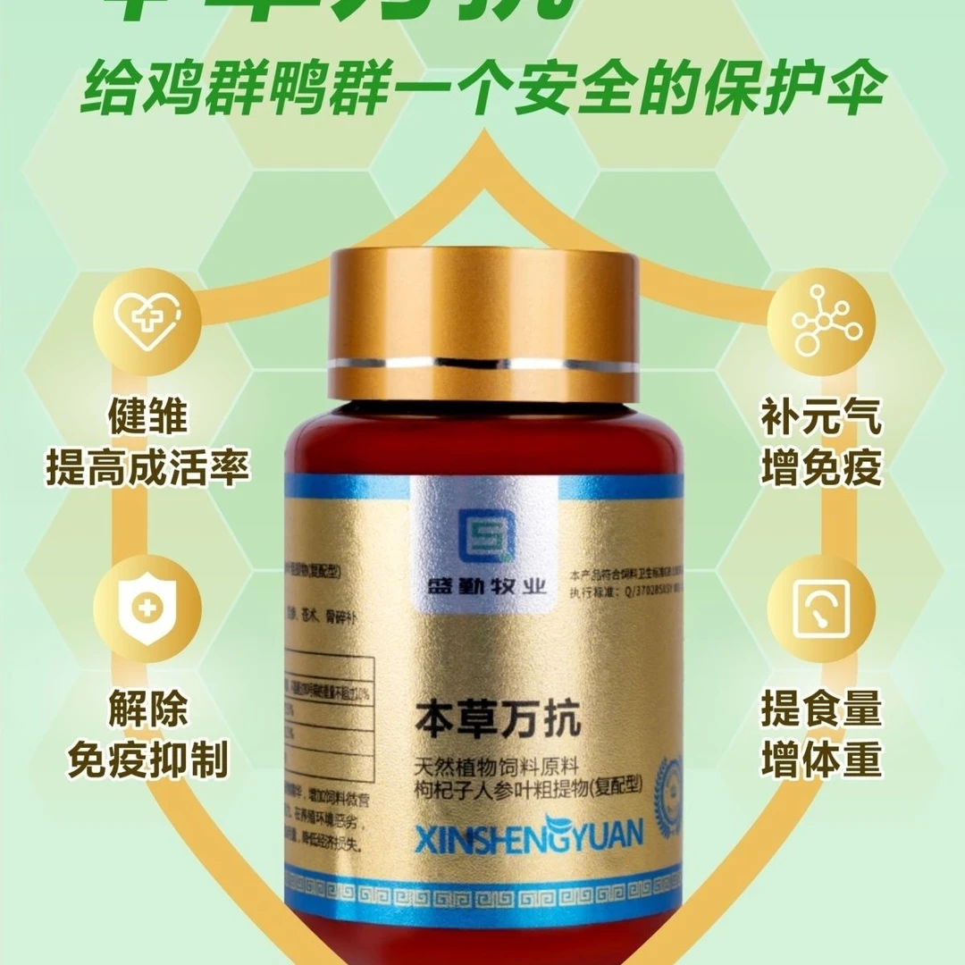 本草万抗育雏提高成活率免疫力解除免疫抑制
