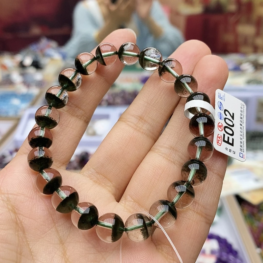 水晶手链未镶嵌绿幽灵手链E002 8.8m