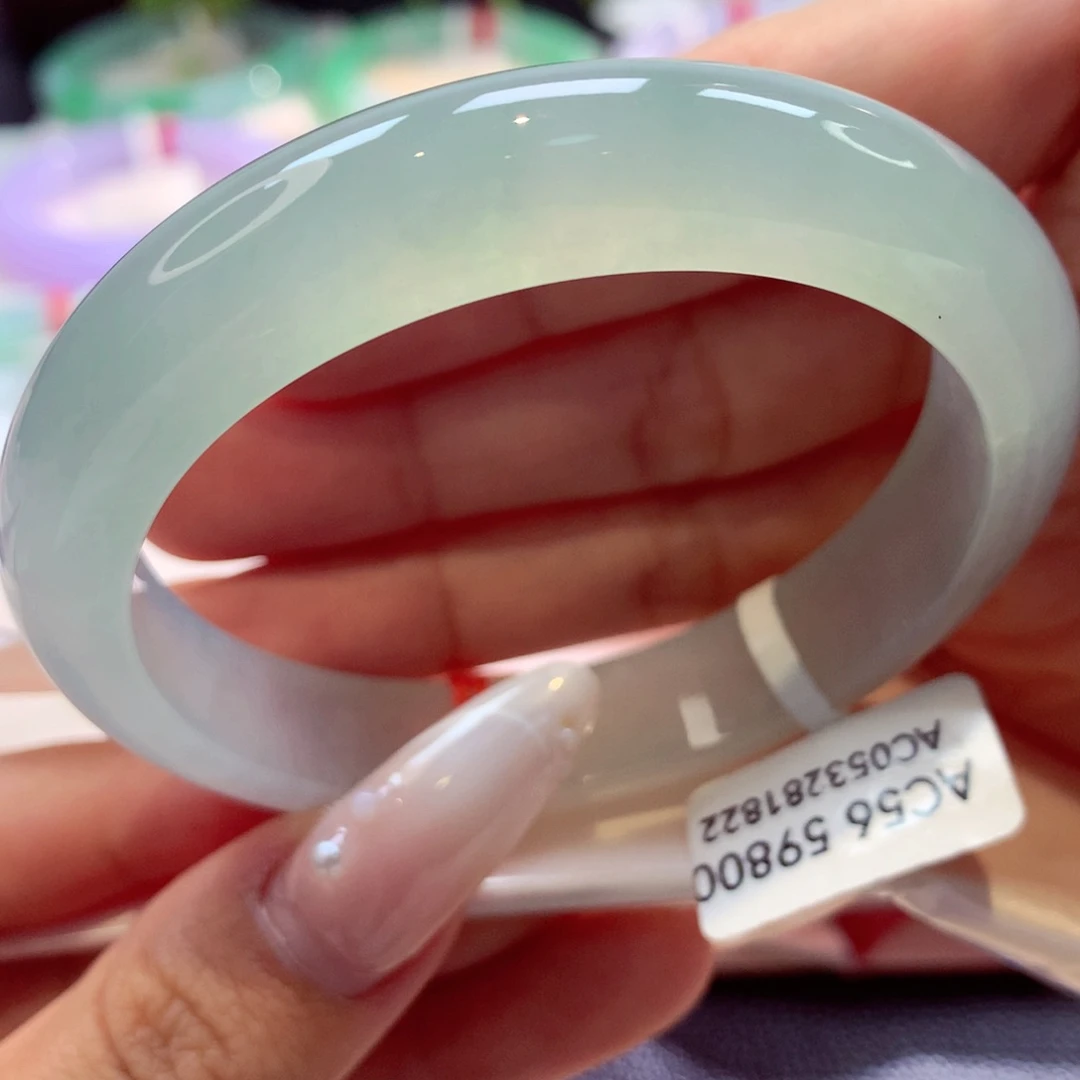 未镶嵌手镯翡翠正圈25号66