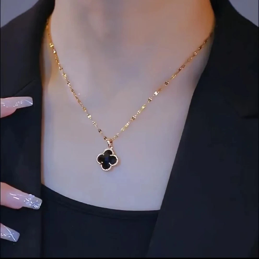【二婚阿杜妹妹婚礼伴手礼MY】四叶草项链女小众轻奢高级感锁骨链