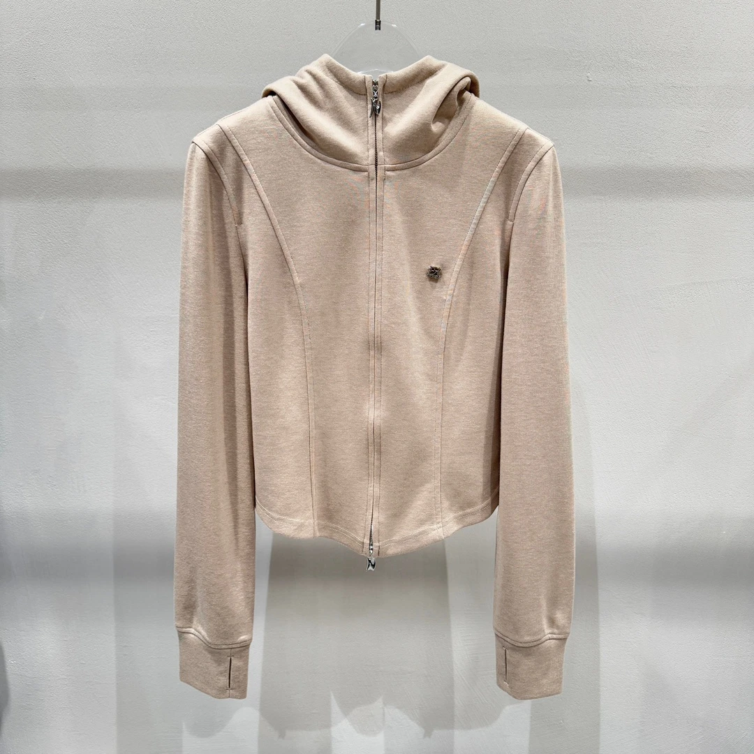 25春季新款时尚连帽百搭卫衣开衫外套0404HX