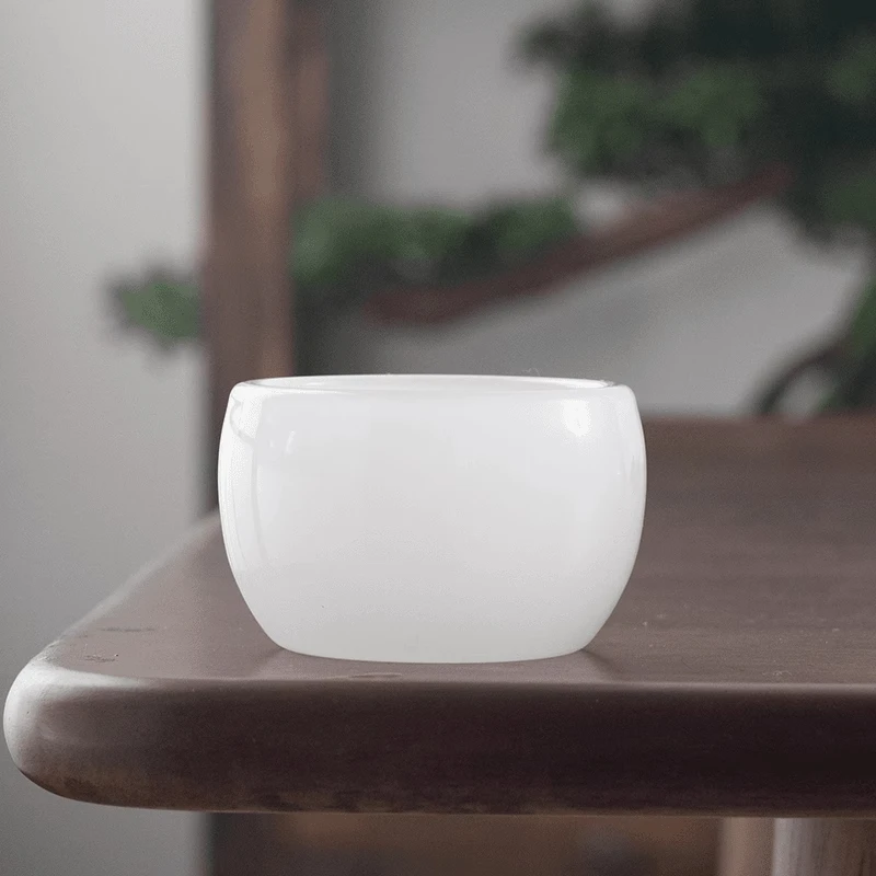 琉璃主人杯家用办公泡茶玉瓷茶杯单杯个人品茗杯功夫茶具茶盏杯子