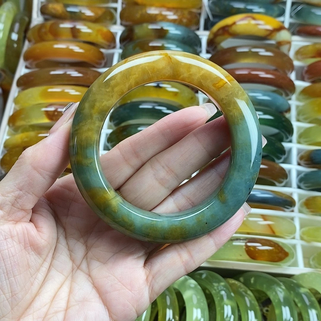 未镶嵌蛇纹石玉手镯58