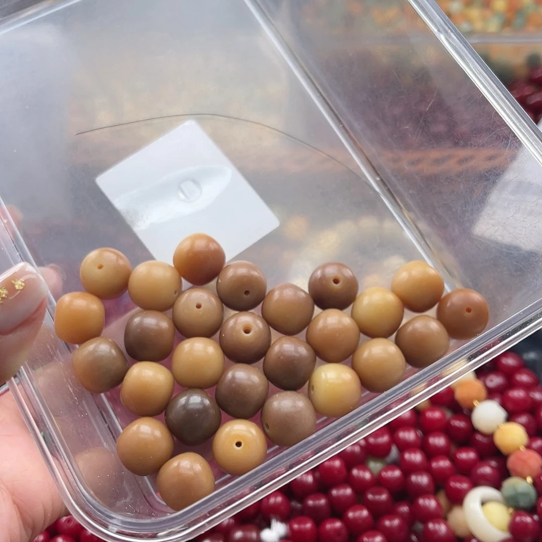 白玉菩提吊坠A/15mm/40颗