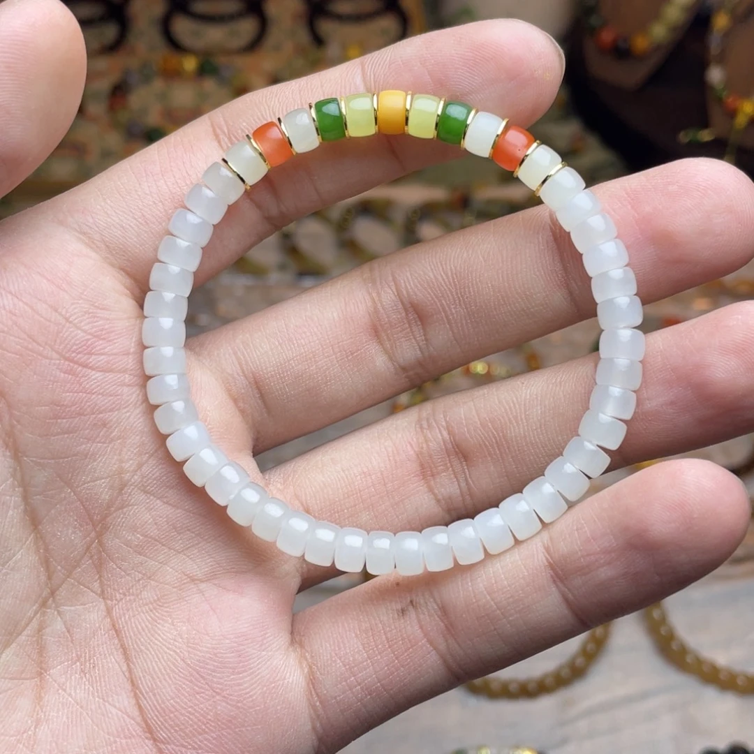 和田玉未镶嵌手链