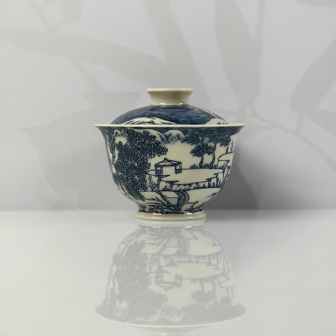 觅纤 山水盖碗-125毫升  MQ105