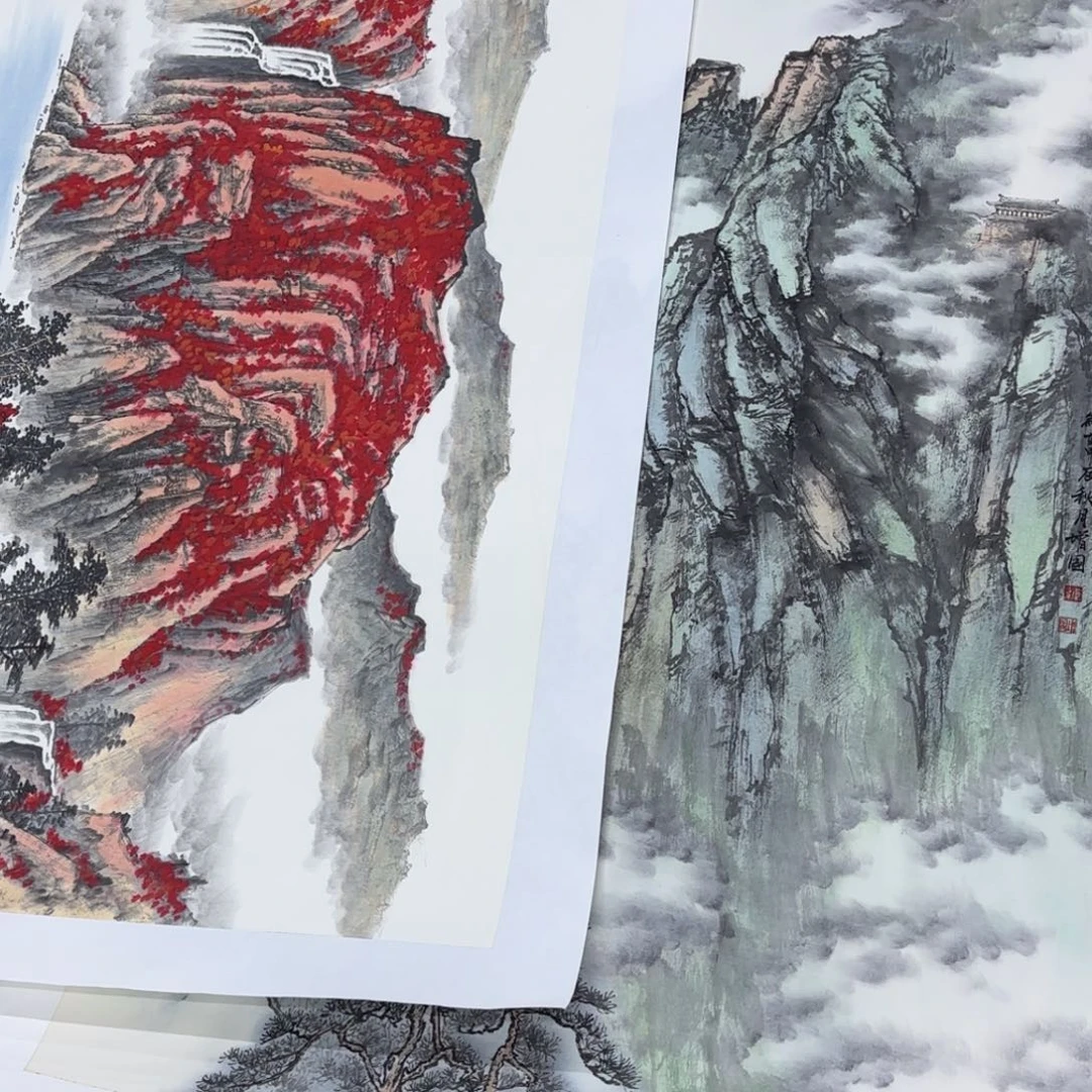 亳***地国画国画老师作品刘