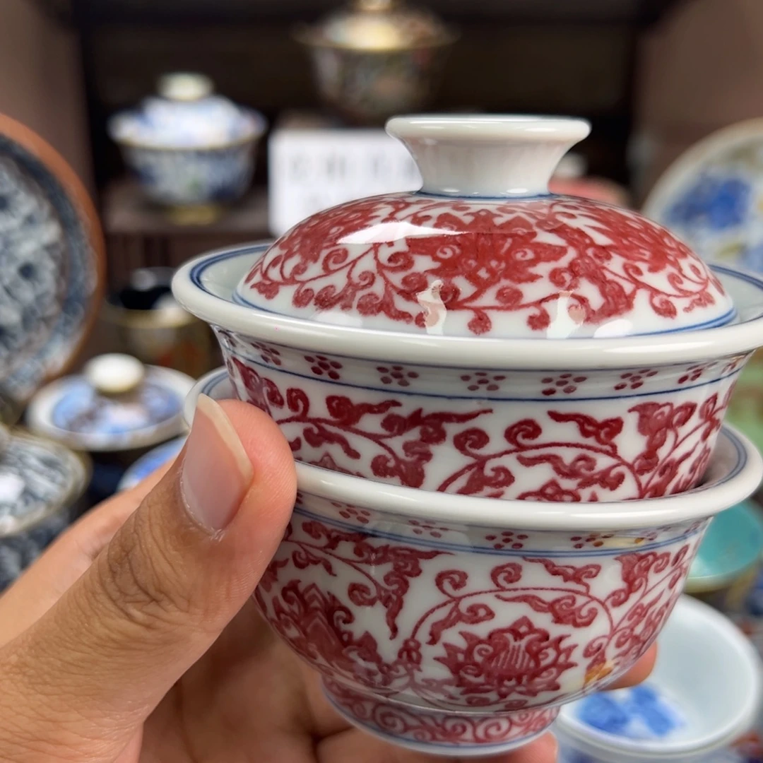 六***六瓷片景德镇手工手绘陶瓷