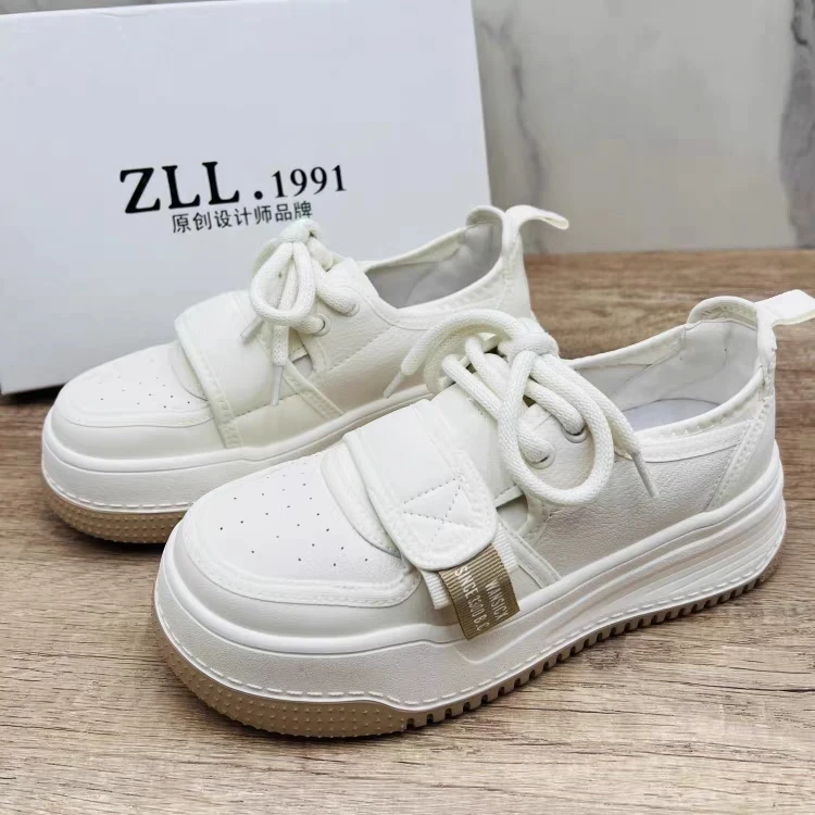 21732新款厚底真皮小白鞋