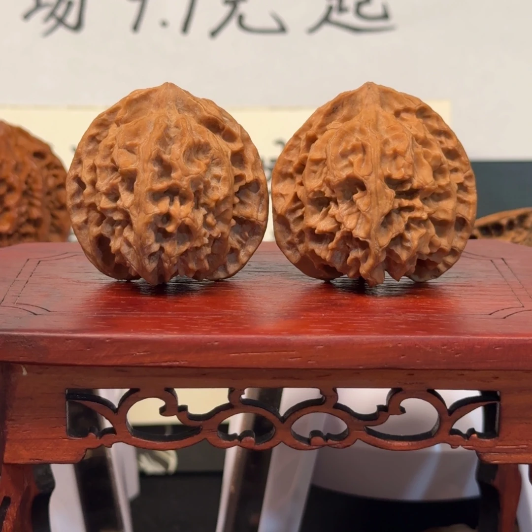 悠***梅文玩核桃把件48号苹果园边41肚39高40全品无药无修原生态