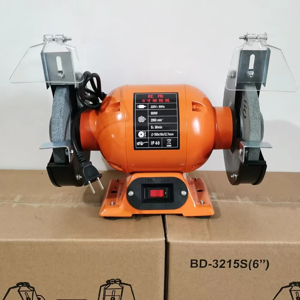 台式150砂轮机220v多功能550W电动砂轮磨刀机家用抛光家用工业级