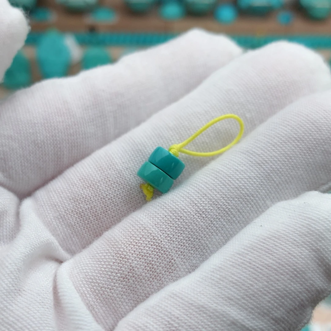 未镶嵌绿松石珠宝奇石6.5mm