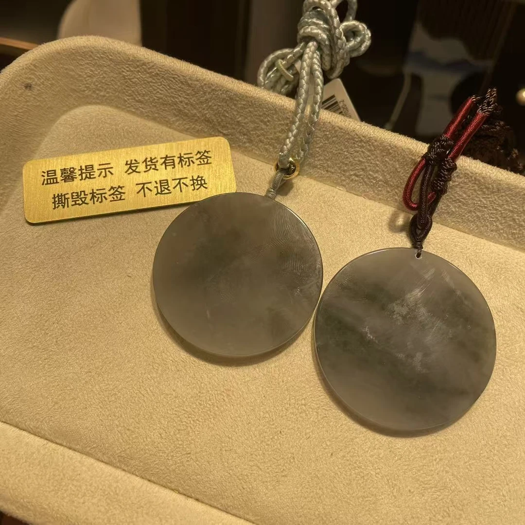 【胖】和田玉圆牌吊坠多样性发其一@k