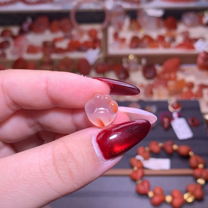 南红玛瑙合金颈饰猫爪1