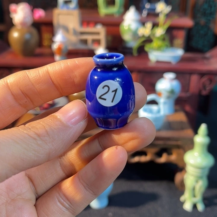 摆件微陶老王迷你花瓶
