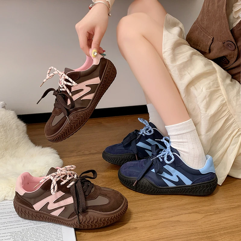 时尚百搭休闲鞋女2025年新款秋季网红爆款运动鞋平底气质高级单鞋