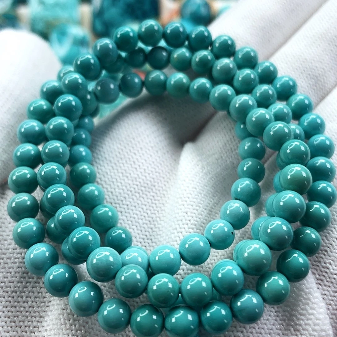 绿松石未镶嵌车挂尺寸5.6