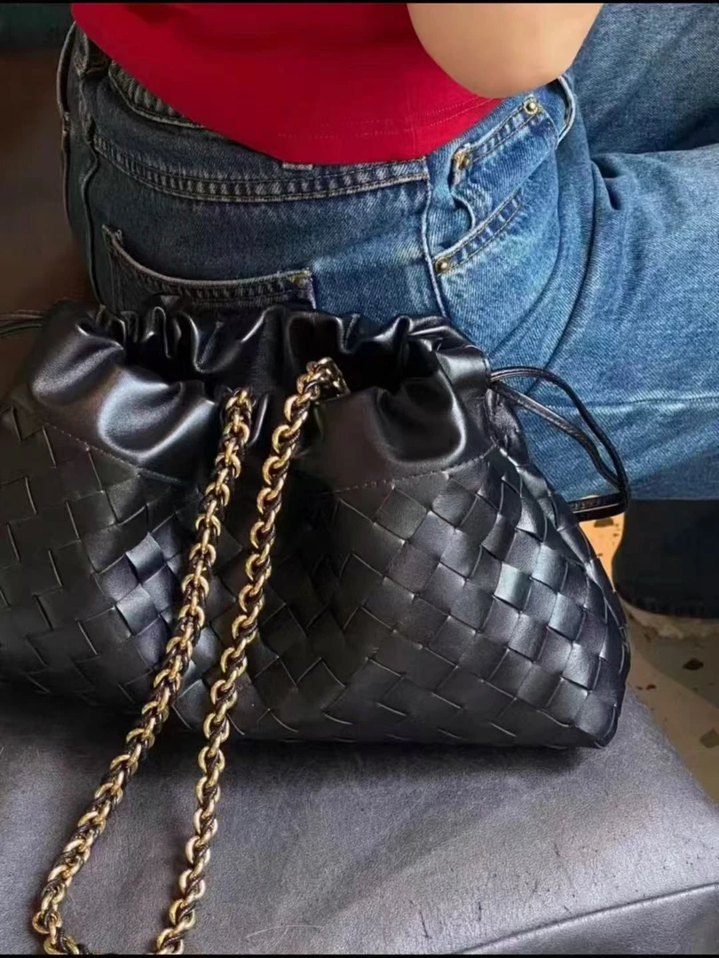 Dustbag notte云朵 进口羊皮 新款链条编织垃圾袋