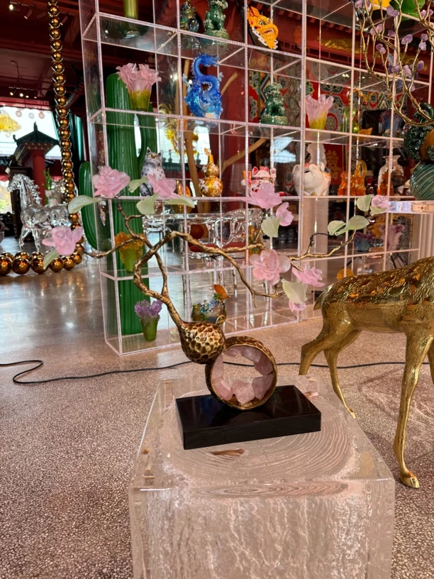 【618】琉璃花福禄生花装饰摆件