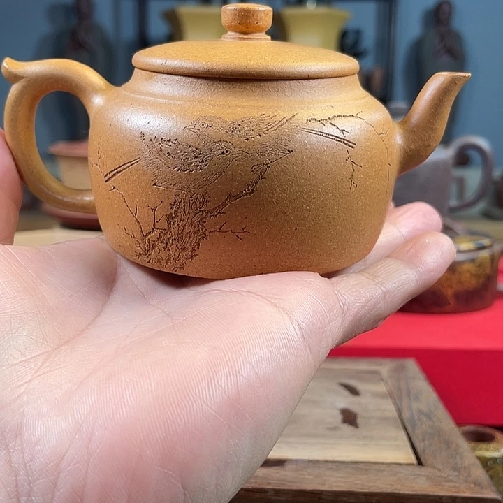 茶杯紫砂君德壶壶醉微瑕