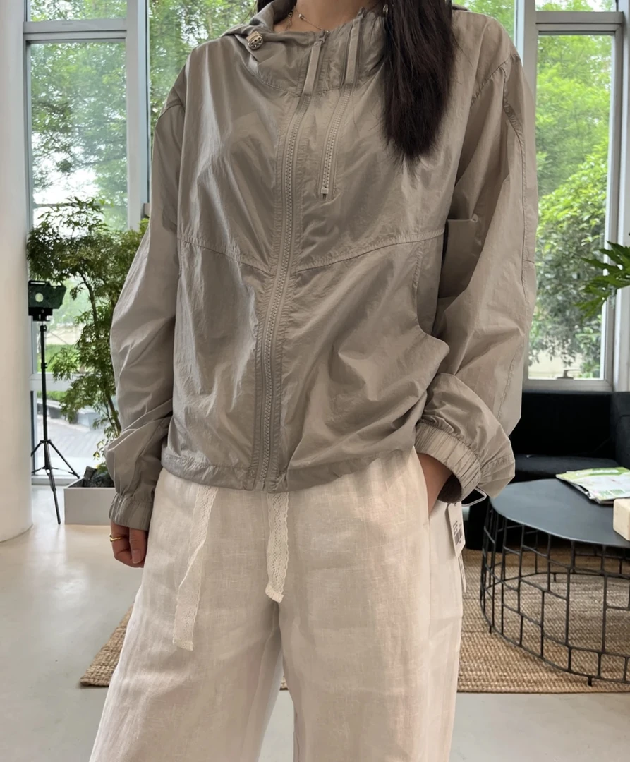 HALUNGLE/海伦格丽3964 夏款时尚休闲百搭防晒外套