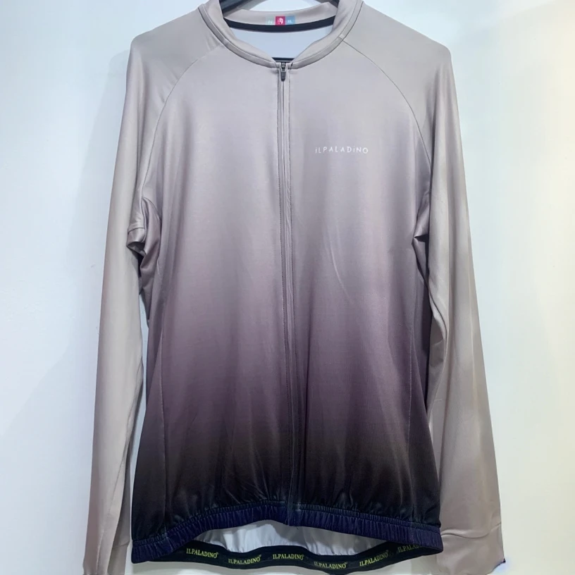 SQ 284【奶灰渐变牛奶丝长袖男士】ILPALADINO专业版骑行服高弹