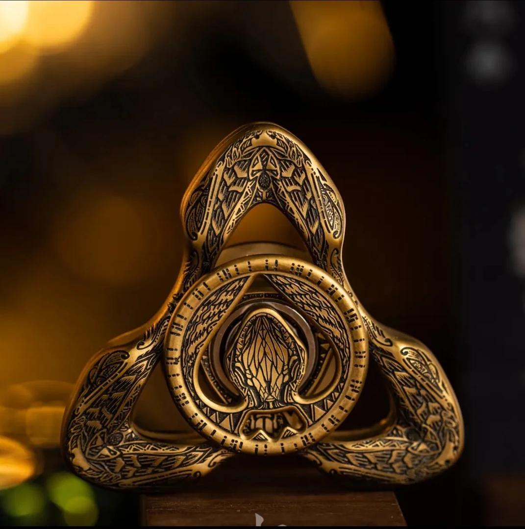 铁柱 TIGO阿波菲斯指尖陀螺解压玩具edc蛇年雕刻