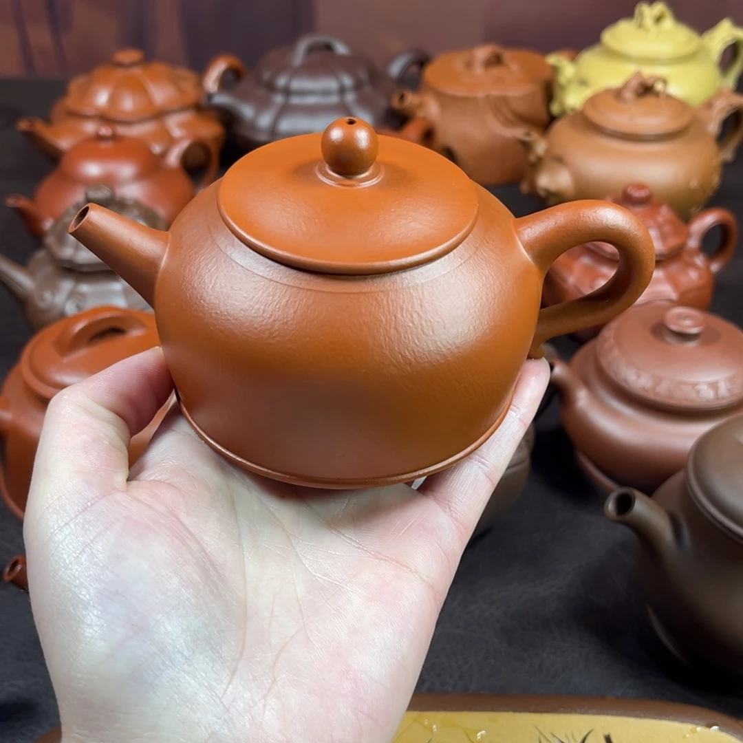 茶壶紫砂原矿朱泥200毫升